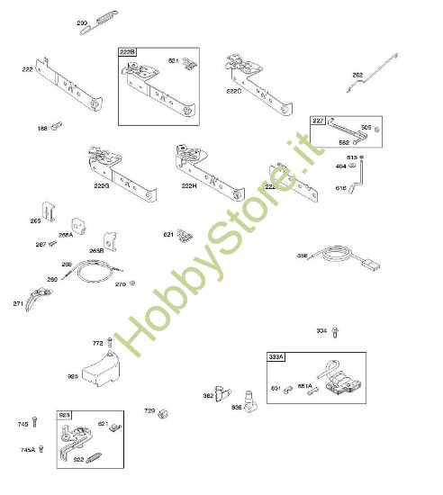C - Freno, comandi, molla regolatore, accensione B&S - 09 €¦ 09T602-0126-B1 brand Stihl